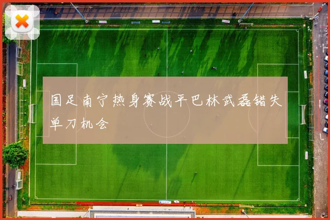 国足南宁热身赛战平巴林武磊错失单刀机会